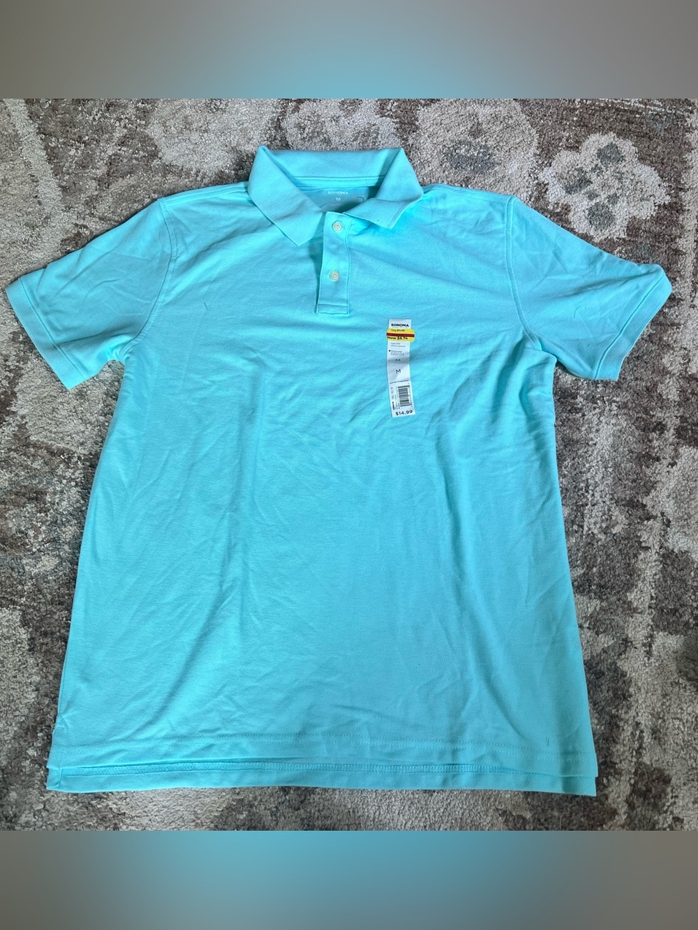 Sonoma Men’s Polo Shirt - Aqua/Turquoise